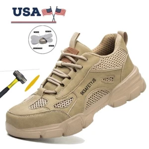 New Men Work Safety Shoes non-slip Roofing Shoes Indestructible steel toe shoes - Picture 1 of 24