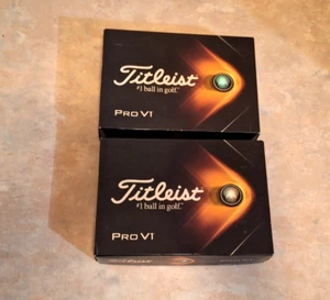 Titleist Pro V1 golf balls New 2 Dozen - Picture 1 of 3