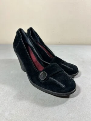 Aerosoles Mujer Negro Gamuza Bloque Tacón Smoothie Bombas Talla 7.5 Foto 1 de 3