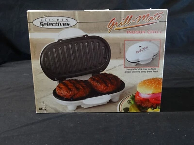 Kitchen Selectives CG-2 Blanco Grill-Mate Parrilla Interior NUEVO Foto 1 de 4