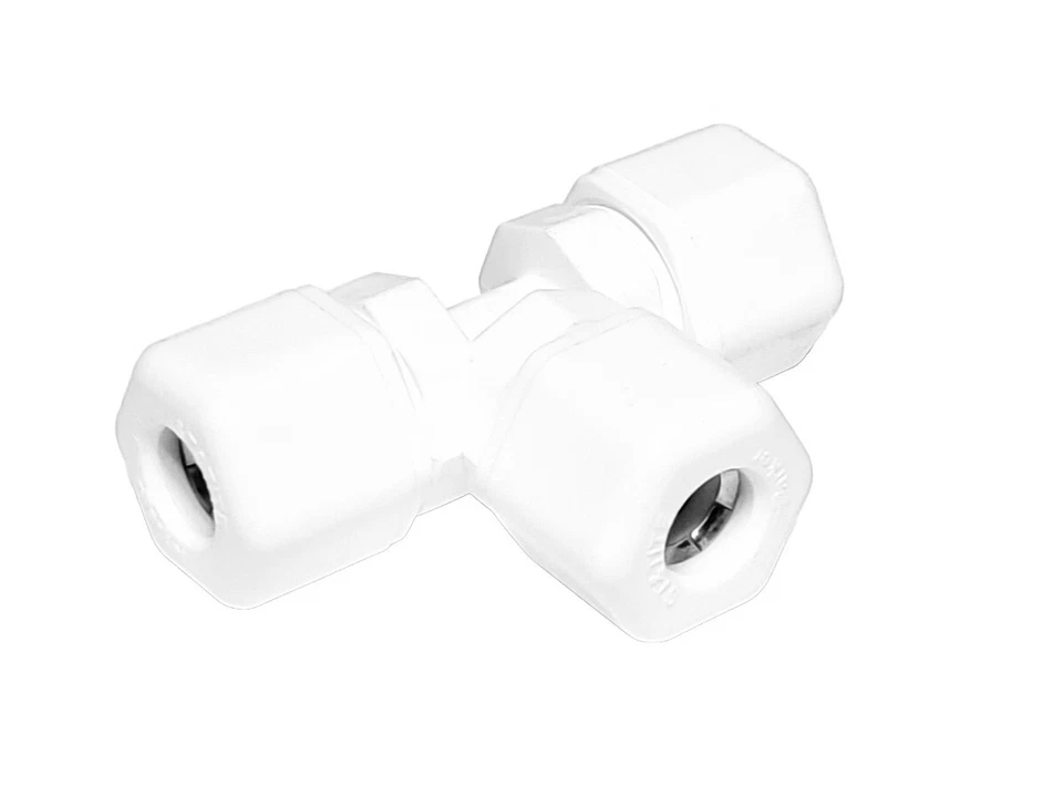 PARKER W6TU6, Fast & Tite, 3/8" Thermoplastic Tee Union (Tube-to-Tube) - Image 1 of 1