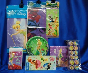 Juego de fiesta de Disney Campana # 9 platos mantel bolsas de botín servilletas juego duendes - Imagen 1 de 8