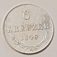 6 Kreuzer 1848 A  KK Österreichische Scheidemünze  #sch1-5