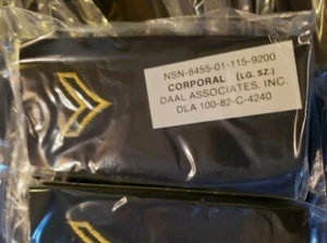 ✅ Lot of 2 US Army Shoulder Marks Epaulets Corporal L reserve militia veteran - Picture 1 of 1