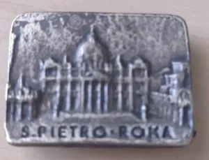 S Pietro-Roma Metall Sammlerstück Kühlschrank Kühlschrankmagnet - Bild 1 von 2