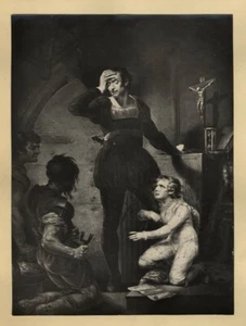 Shakespeare's King John: 1874 Geniune Boydell Woodburytype Arthur and Hubert - Picture 1 of 2