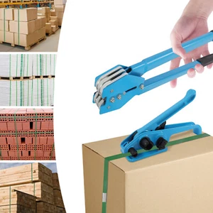 1000N Tragbare Verpackung Banderolierband Spanner Versiegelung Werkzeug Kit Blau - Bild 1 von 12