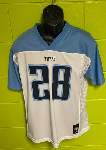 NFL Players Tennessee Titans #28 Chris Johnson Youth Jersey Size XL 19-20 Cover