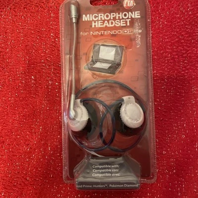 Microphone Headphone Set for Nintendo DS Lite works w Nintendogs Metroid Pokemon - Image 1 of 4