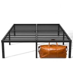 14 Inch Queen Bed Frame, Platform Bed Frame Queen Size No Box Spring Needed, ... - Picture 1 of 7