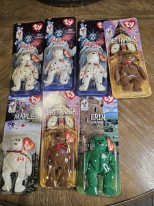 1999 McDonald's TY Teenie Beanie Babies International Bears SEALED - Picture 1 of 2