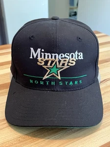 Vintage Minnesota North Stars Snapback Hat Cap 90s Twins Dallas NHL Hockey - Picture 1 of 6