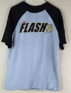 The Flash Boys Size XS Short Sleeve Polyester Active Shirt Gray with Black - Picture 1 of 4