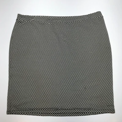 Falda para mujer ING Plus 2X tejido tejido patrón blanco y negro hecha en EE. UU. Foto 1 de 4