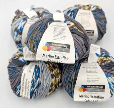 5x 50g Schachenmayr Merino Extrafine Color 120 Farbe 495 - Bild 1 von 2