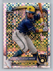 2025 Bowman #BCP-50 Jesus Made Chrome Prospects X-Fractor - Bild 1 von 2