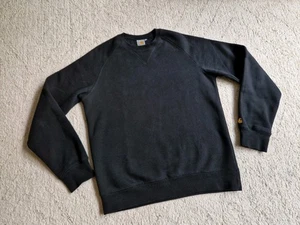 Carhartt Men's Chase Sweatshirt Jet Black Medium *VGC* - Picture 1 of 12