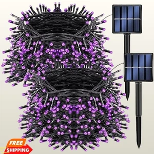 Dazzle Bright 2 Pack Total 400LED 132FT Halloween Solar String Outdoor new - Picture 1 of 5