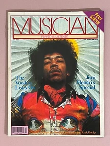 Musician Magazine 1980 Jimi Hendrix cover, Peter Gabriel, Charlie Christian - Picture 1 of 9