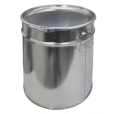 EIMER mit Spannringdeckel  30 L Metalleimer Blecheimer Hobbock Weißblechbehälter - Bild 1 von 4