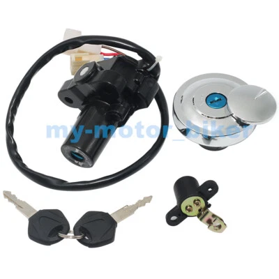 Juego de tapa de tanque de combustible interruptor llave de encendido para Yamaha XVS950 Midnight Star 2009-2012 Foto 1 de 4