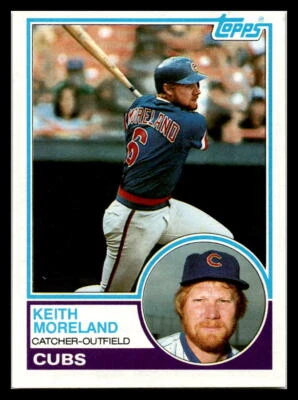 1983 Topps #619 Keith Moreland EX/ NRMT - Image 1 of 2