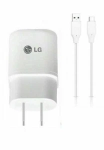 Original LG Fast Wall Charger & USB-C Charging Cable For LG Velvet  - Picture 1 of 3