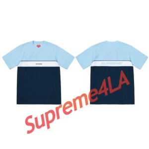 Supreme 19S/S Piping Practice S/S Top Blue Size XL 1000% Authentic - Picture 1 of 3