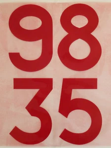 Flock Nummer number número home Trikot jersey shirt England WC 1966 1970 1986 - Bild 1 von 1