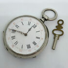 Pre-Owned Pocket Watch 1900 manual-wind watch, features 45mm, Silver plate case 