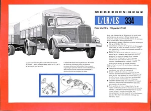 MERCEDES / PROSPECTUS / L / LK / LS 334 / ÉDITION EN FRANÇAIS - Picture 1 of 2