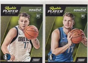 Luka Doncic 2018-19 Panini Player of the Day Rookie RC Variation LOT x 2 - Picture 1 of 1
