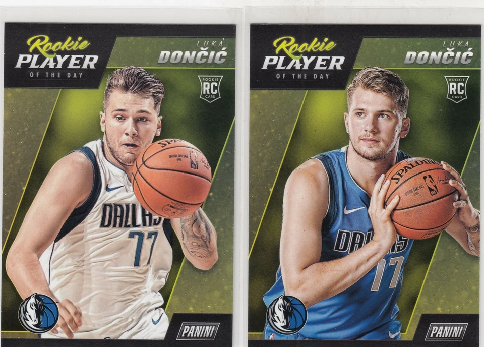 Luka Doncic 2018-19 Panini Player of the Day Rookie RC Variation LOT x 2 - Image 1 of 1