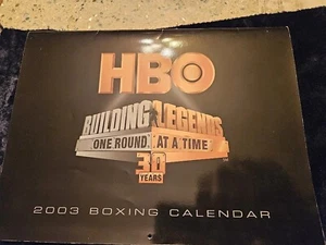 2003 HBO Boxing Legends Kalender 30 JAHRE IM KAMPFSPIEL VINTAGE ORIGINAL  - Bild 1 von 7