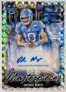 Drake Maye 2023 Bowman Best Masterpieces Geometric Auto #7/10 North Carolina - Picture 1 of 2