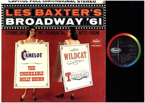 LES BAXTER Broadway' 1961 CAPITOL STEREO 12 TRACK OOP LOUNGE LP VINYL RECORD - Picture 1 of 22