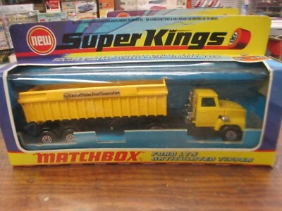 MATCHBOX SUPER KINGS K-18 FORD LTS ARTICULATED TIPPER 'US STEEL CORP' - Image 1 of 3