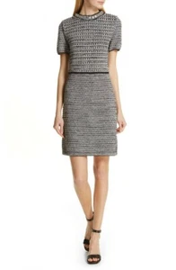Neu Tory Burch Tweed-Kleid mit verzierten Fransen Größe S - Bild 1 von 9