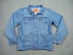 Levis Boys Youth Jacket Size Extra Large (13-15 YRS) Blue Denim Trucker Classic - Picture 1 of 12