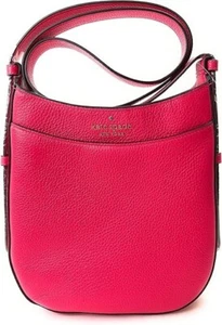 Bolso Bandolera Kate Spade Leila Cuero Norte Sur Topzip Rosa Bikini - Imagen 1 de 5
