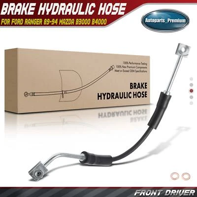 Гидравлический шланг переднего левого тормоза для Ford Ranger 89-94 Mazda B2300 B3000 B4000 - Изображение 1 из 4
