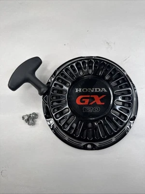 NEW OEM Honda GX120 Recoil Starter 28400-Z4M-801ZD & Bolts — Genuine BLACK - Image 1 of 4