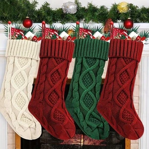 Christmas Stockings Hanging Decorations Gift Bags Xmas Tree Hanging Ornaments - Bild 1 von 17