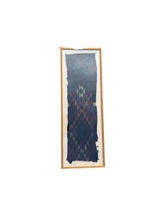 Antique Framed Tribal Art Indian Arabic Orienral Geometric Rug Part Navajo ?? - Picture 1 of 10