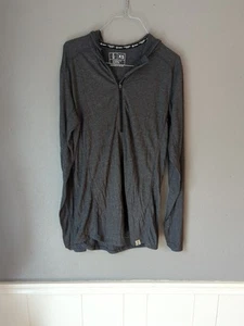 Evolve Supply Company The Mirage  Charcoal Quarter zip  Merino Wool Xs - Picture 1 of 5