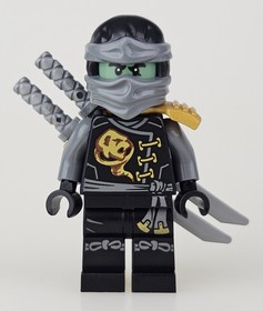Cole Skybound Ghost Ninjago Armor Swords Lego Minifigure From Set 70604 njo0071