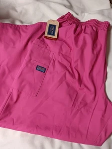 Womens Cherokee Workwear Scrub Pant 2XLP Pink Elastic Waist Pull On  - Picture 1 of 5