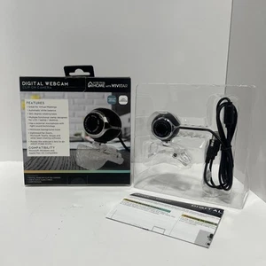 Vivitar Digital Webcam VWC101-BLK Clip On Camera Microsoft Apple Compatible NEW - Bild 1 von 9