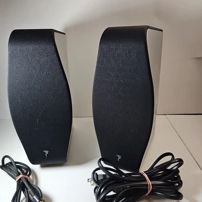 FOCAL XS BOOK MUSIC SYSTEM SPEAKERS For Parts Whining Noise But Working - Image 1 of 4