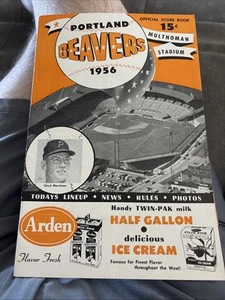 Original 1956 and 1957 Portland beavers Pacific Coast league official scorebooks - Picture 1 of 14